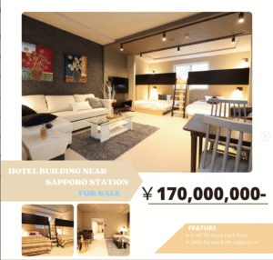 HOTEL　BUILDING IN CENTRAL SAPPORO